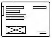 wireframe pictogram